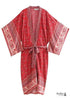 Kimono bohemio Sienna chic para mujer - Vestido rojo
